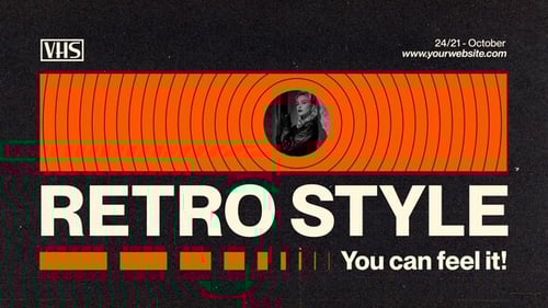 Retro Glitch Style Promo Intro