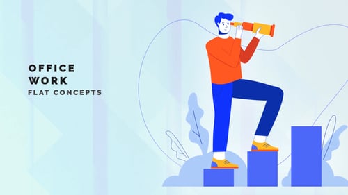 Office work - Flat Concepts