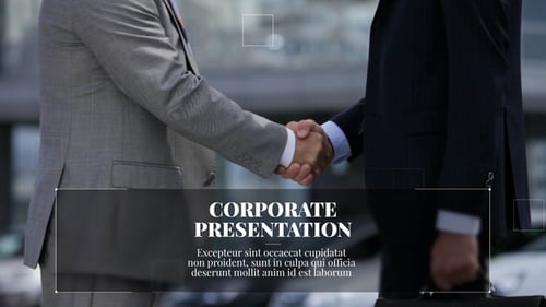 Modern Corporate Presentation Template with Clean Line Animations