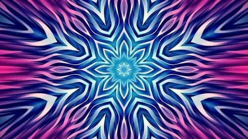 Vibrant Abstract Mandala Pattern Animated Background