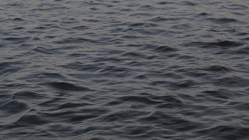 Gentle Ripples on Dark Blue Ocean Surface