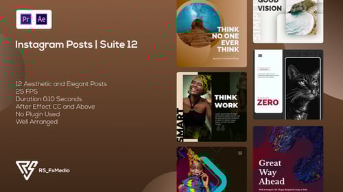 Instagram Posts | Clean Media Zone V.01 | Suite 12 | MOGRT