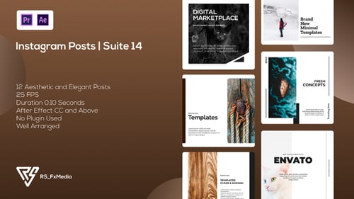 Minimalist Social Media Posts with Clean Layouts