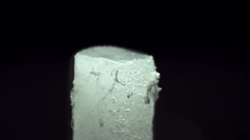 Real Ice Cube. Close-up.