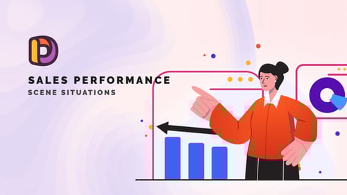 Corporate Sales Performance Data Visualization Animation