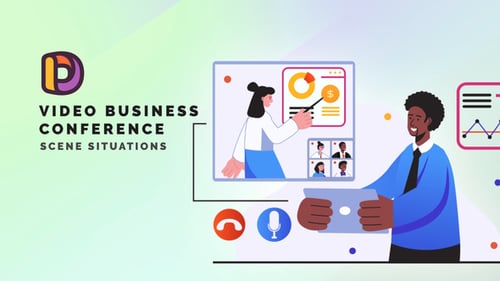 Animated Scenes for Corporate Video Conferences and Presentations