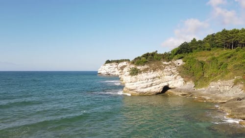 Aerial Stony Seaside
