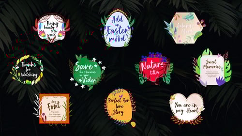 Títulos sobre naturaleza | Premiere Pro MOGRT