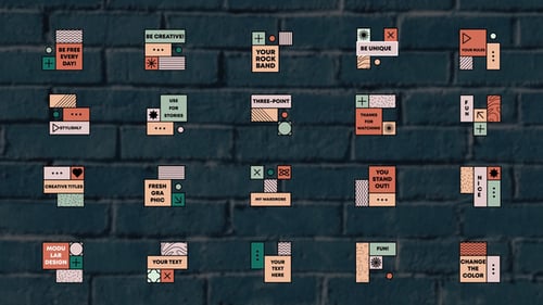Square Titles || Premiere Pro MOGRT