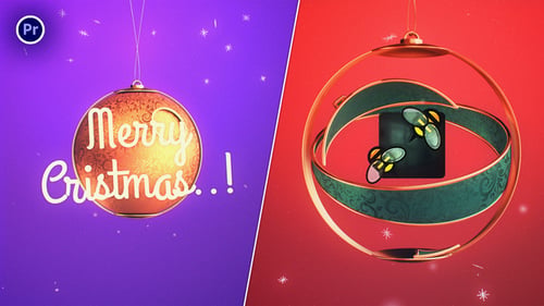 Merry Christmas Ball Logo