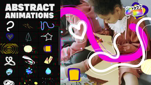 Dynamic Hand-Drawn Abstract Motion Graphics Pack