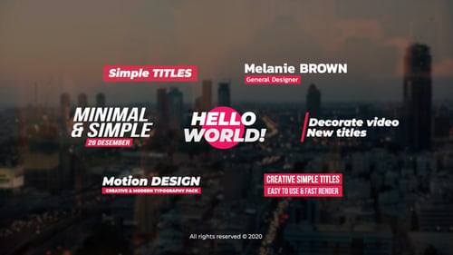 Simple Titles | FCPX & Apple Motion