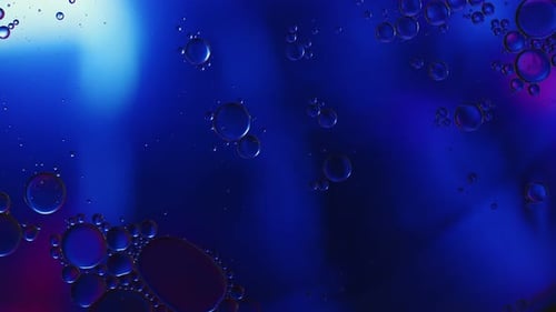 Macro Bubbles with Colorful Abstract Background