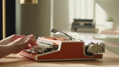 Old Typewriter Closeup