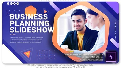 Dynamic Corporate Presentation with Geometric Design