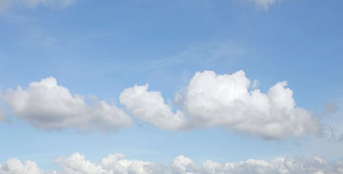 Clouds Slowly Drifting on a Sunny Day