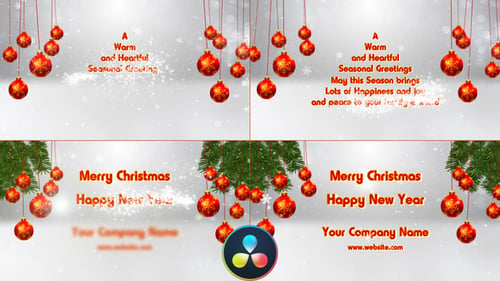 Christmas Opener - DaVinci Resolve