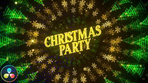 Christmas Party Invitation - DaVinci Resolve
