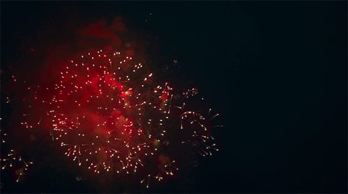 Colorful Fireworks Exploding in the Night Sky