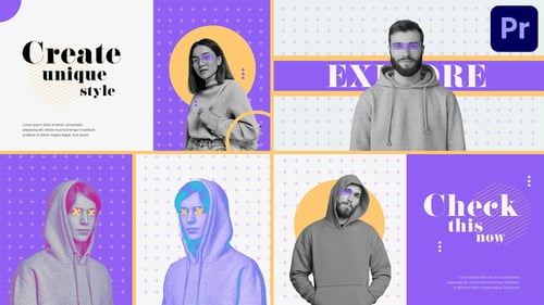 Stylish Modern Opener with Dynamic Text and Geometric Patterns