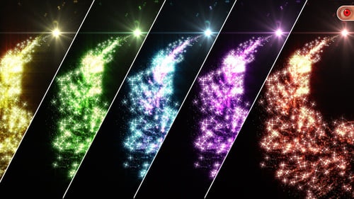 Sparkling Particle Light Trail Logo Reveal