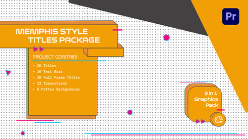 Memphis Style Titles Package MOGRT