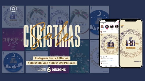 Merry Christmas Sale Instagram Ad B199