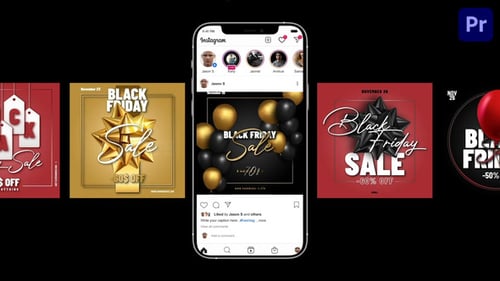 Black Friday Instagram Promo Mogrt 77