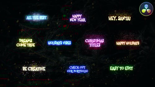 Christmas Magic Titles | DaVinci Resolve