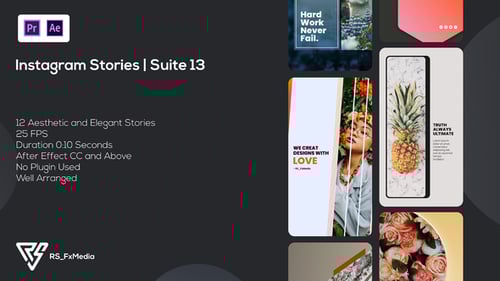 Instagram Stories | Clean Media Zone V.02 | Suite 13 | MOGRT