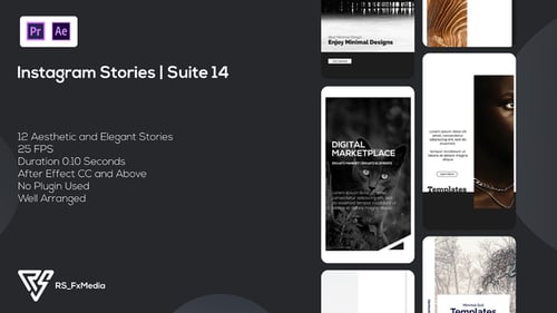 Dynamic Minimal Instagram Stories Template Pack for Social Media Content
