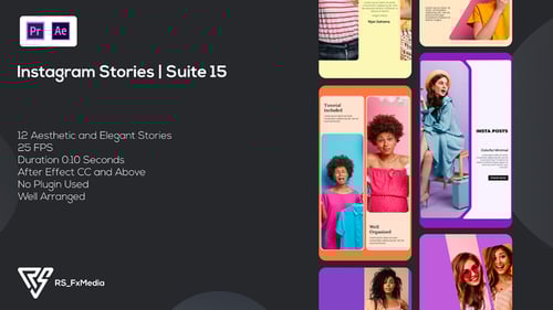 Histoires Instagram | Colorful Minimal | Suite 15 | MOGRT