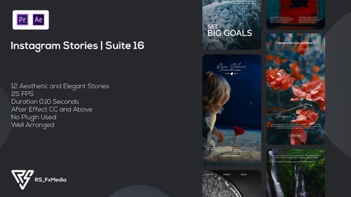 Instagram Stories | Clean Landing Intro | Suite 16 | MOGRT