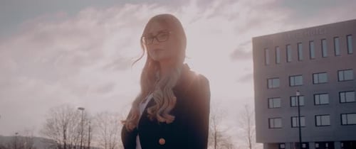 Secretary Woman with Glasses