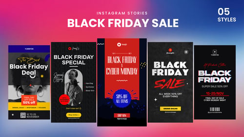Historias de Instagram de rebajas del Black Friday