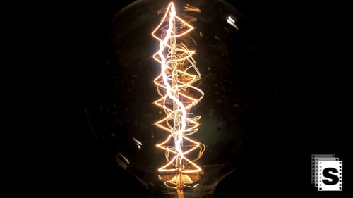 Electric Sparks In A Lamp 2