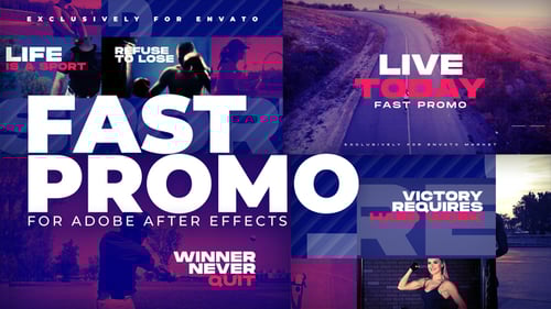 High-Energy Sports Promo with Dynamic Text Reveals and Glitch Transitions