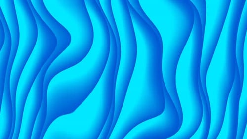 Abstract Blue Wavy Flowing Background Animation