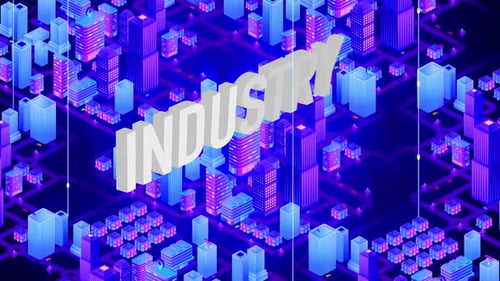Digital Smart City Word Industry