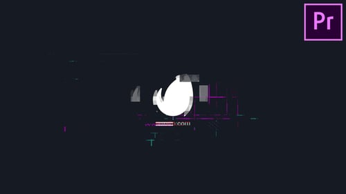 Dynamic Digital Glitch Logo Reveal and Text Opener