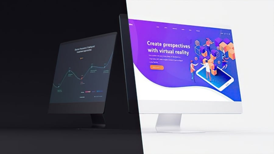 Desktop Website Presentation 2 in 1, Product Promo ft. computer mockup ...