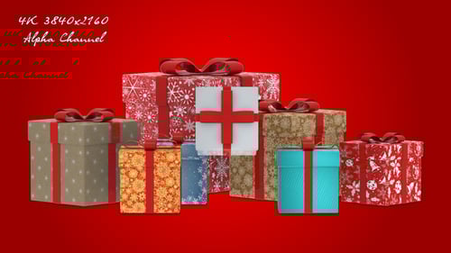 Christmas Gift Box Reveal Transition