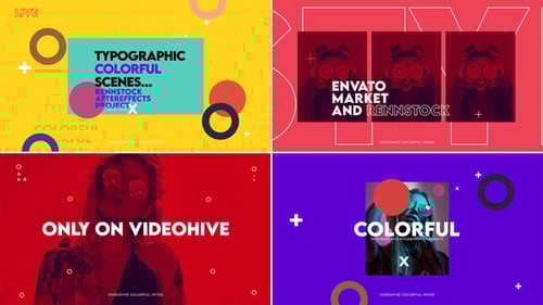 Typographic Colorful Intro