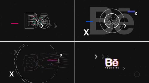 Dynamic Glitch Logo Reveal for Branding Intro