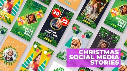 Christmas Social Media Stories FCPX