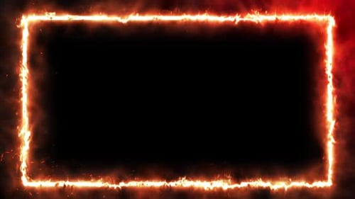 Fire Frame Alpha Channel