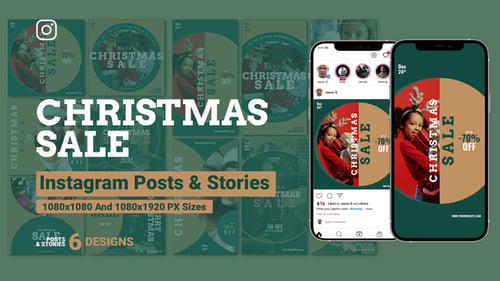 Merry Christmas Sale Instagram Ad B209