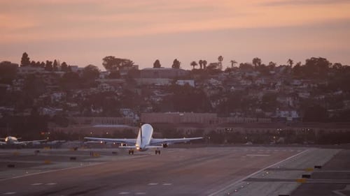 Flugzeug startet