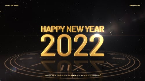New Year Countdown 2022 3D