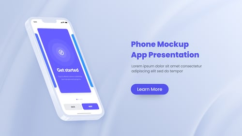 Silky - Phone Promo Mockup Mobile Application